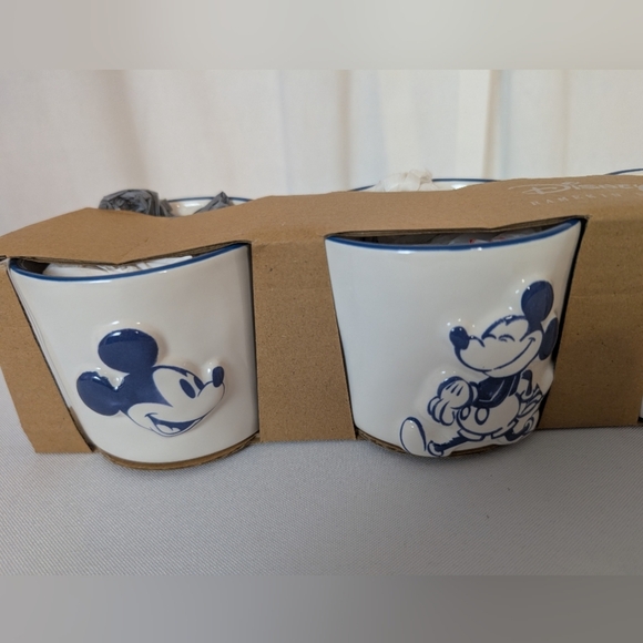 Rae Dunn Disney Minnie and Mickey Mouse Double Sided Ramekin 8 oz each set of 4 - Picture 5 of 8